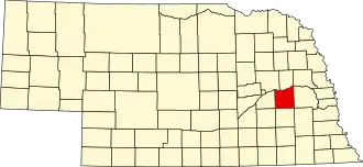 Locatie van Butler County in Nebraska