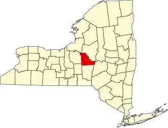 Locatie van Madison County in New York