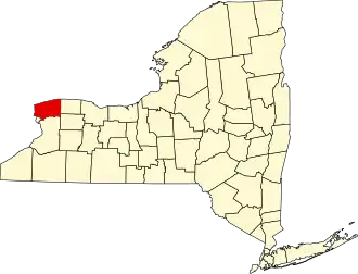 Locatie van Niagara County in New York
