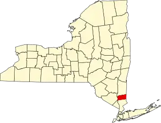 Locatie van Putnam County in New York