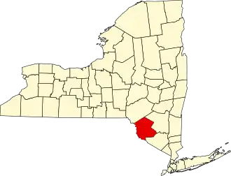 Locatie van Sullivan County in New York