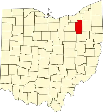 Locatie van Summit County in Ohio