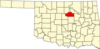 Locatie van Payne County in Oklahoma