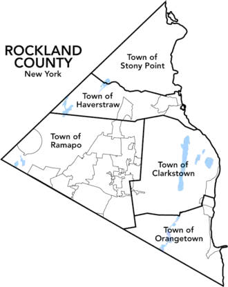 Kaart van Rockland County