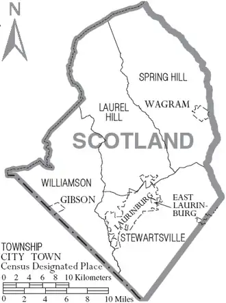 Kaart van Scotland County