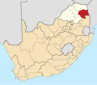 Ligging Mopani District Municipality