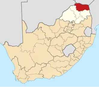 Ligging Vhembe District Municipality