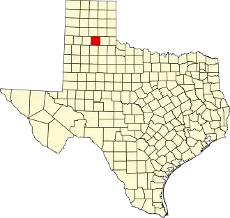 Locatie van Briscoe County in Texas
