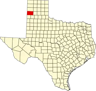 Locatie van Deaf Smith County in Texas