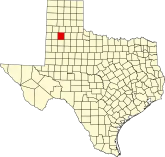 Locatie van Hale County in Texas