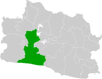 Kaart van Cianjur