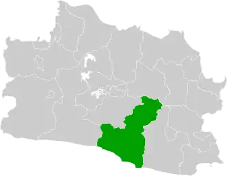 Kaart van Garut