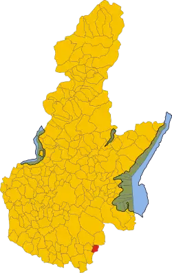 Locatie van Acquafredda in Brescia (BS)