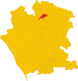 Locatie van Ailano in Caserta (CE)