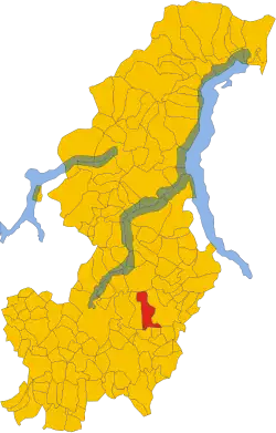 Locatie van Albavilla in Como (CO)