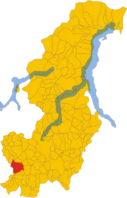 Locatie van Appiano Gentile in Como (CO)