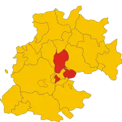 Locatie van Assoro in Enna (EN)