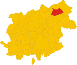 Locatie van Baselice in Benevento (BN)