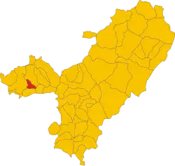 Locatie van Birori in Nuoro (NU)