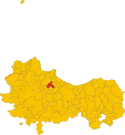 Locatie van Bolognetta in Palermo (PA)