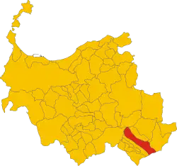 Locatie van Bono in Sassari (SS)