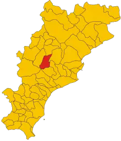 Locatie van Bormida in Savona (SV)