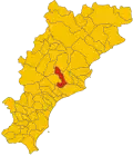 Locatie van Calice Ligure in Savona (SV)