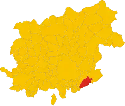 Locatie van Calvi in Benevento (BN)