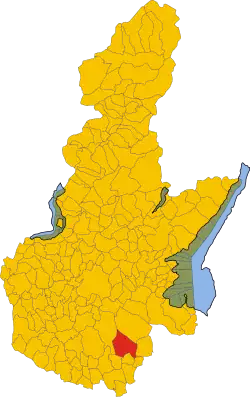 Locatie van Calvisano in Brescia (BS)