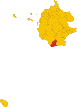 Locatie van Campobello di Mazara in Trapani (TP)