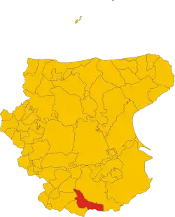 Locatie van Candela in Foggia (FG)