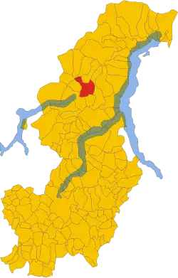 Locatie van Carlazzo in Como (CO)