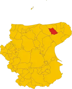 Locatie van Carpino in Foggia (FG)