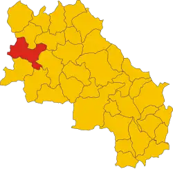 Locatie van Casole d'Elsa in Siena (SI)