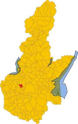 Locatie van Castegnato in Brescia (BS)