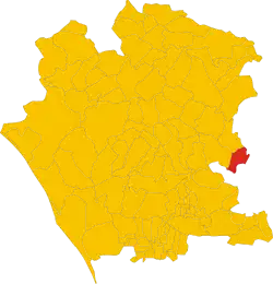 Locatie van Castel Campagnano in Caserta (CE)