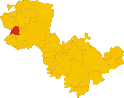 Locatie van Castel Viscardo in Terni (TR)