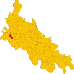 Locatie van Castiraga Vidardo in Lodi (LO)