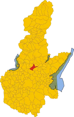 Locatie van Casto in Brescia (BS)