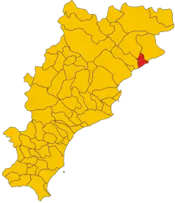 Locatie van Celle Ligure in Savona (SV)