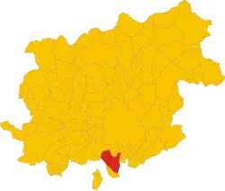 Locatie van Ceppaloni in Benevento (BN)