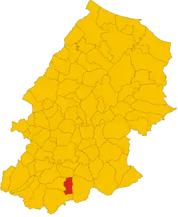 Locatie van Cercepiccola in Campobasso (CB)