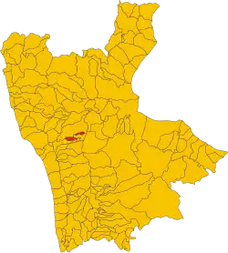 Locatie van Cervicati in Cosenza (CS)