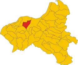 Locatie van Cessaniti in Vibo Valentia (VV)