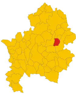 Locatie van Chiauci in Isernia (IS)