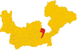 Locatie van Chiuro in Sondrio (SO)