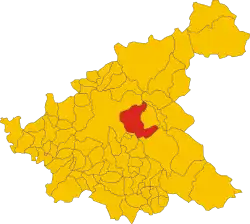 Locatie van Cittaducale in Rieti (RI)