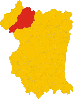 Locatie van Claut in Pordenone (PN)