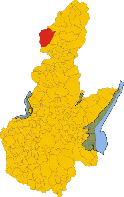 Locatie van Corteno Golgi in Brescia (BS)