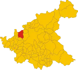 Locatie van Cottanello in Rieti (RI)